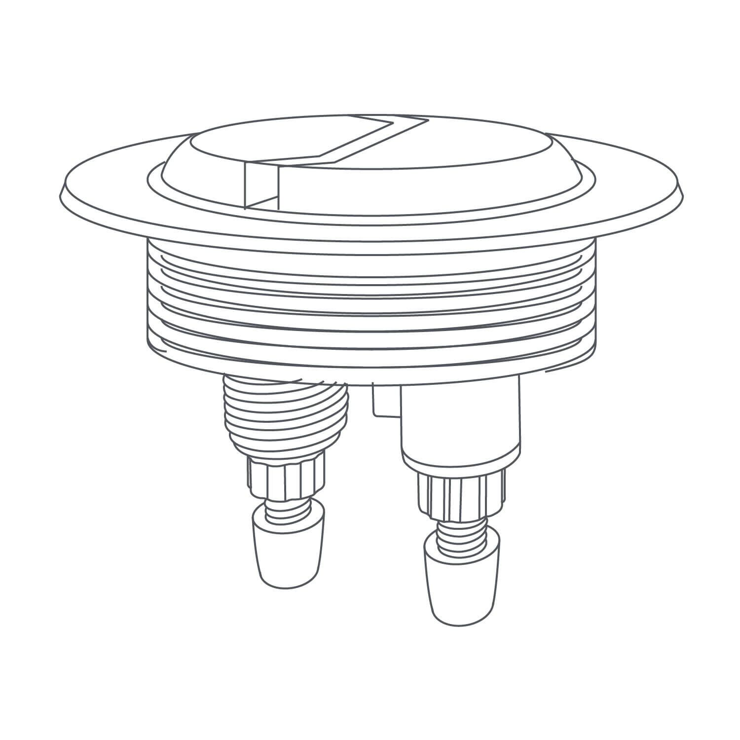 Boton De Doble Descarga Logan Para Sanitario Logan 654 Y 657 Unico,,hi-res image number null