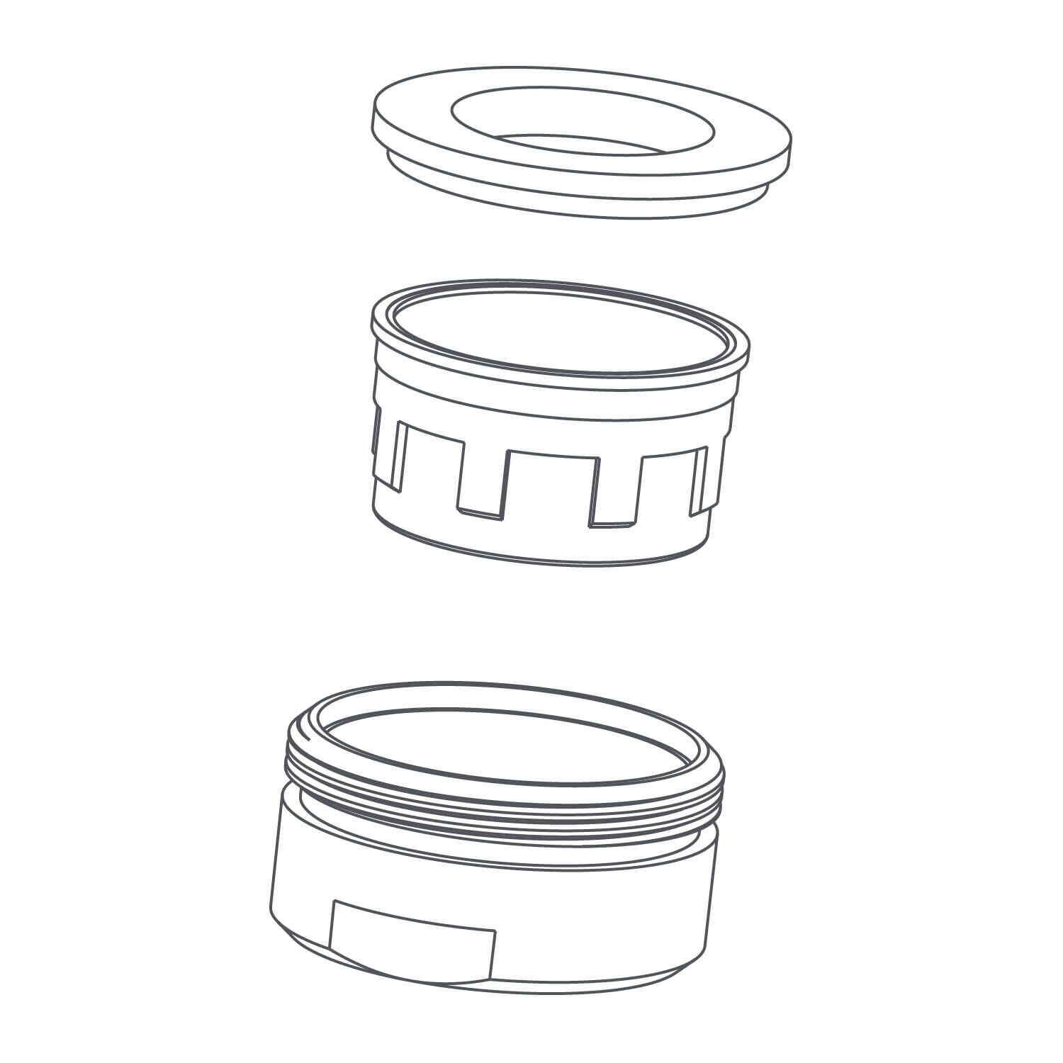 Aireador Universal Con Aro Cromado Para Llave Duomando Bremen Y De Cocina Ribbon Unico,,hi-res image number null