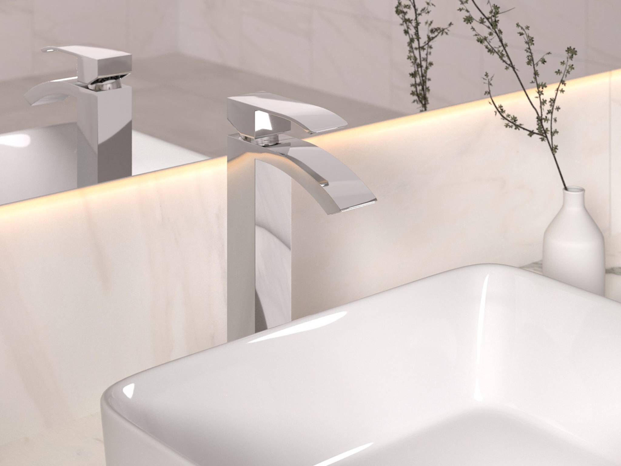 Llave monomando alta para lavabo línea Niagara® en cromo pulido,,hi-res image number null