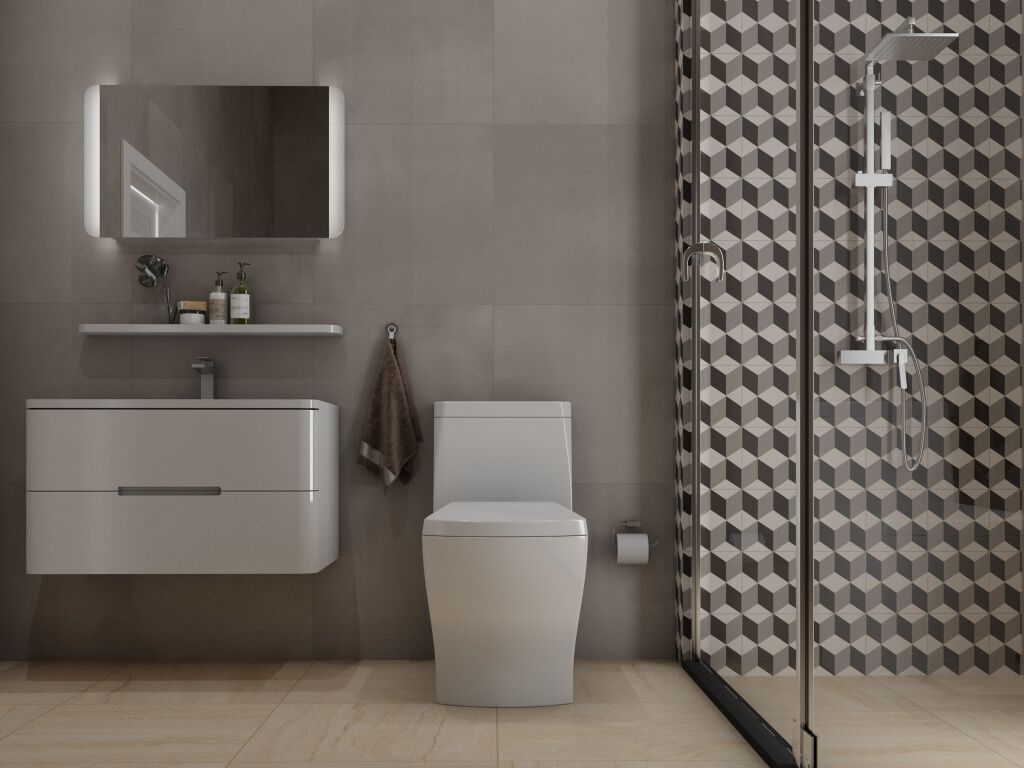 Regadera de muro para baño línea Copenhague en cromo pulido,,hi-res