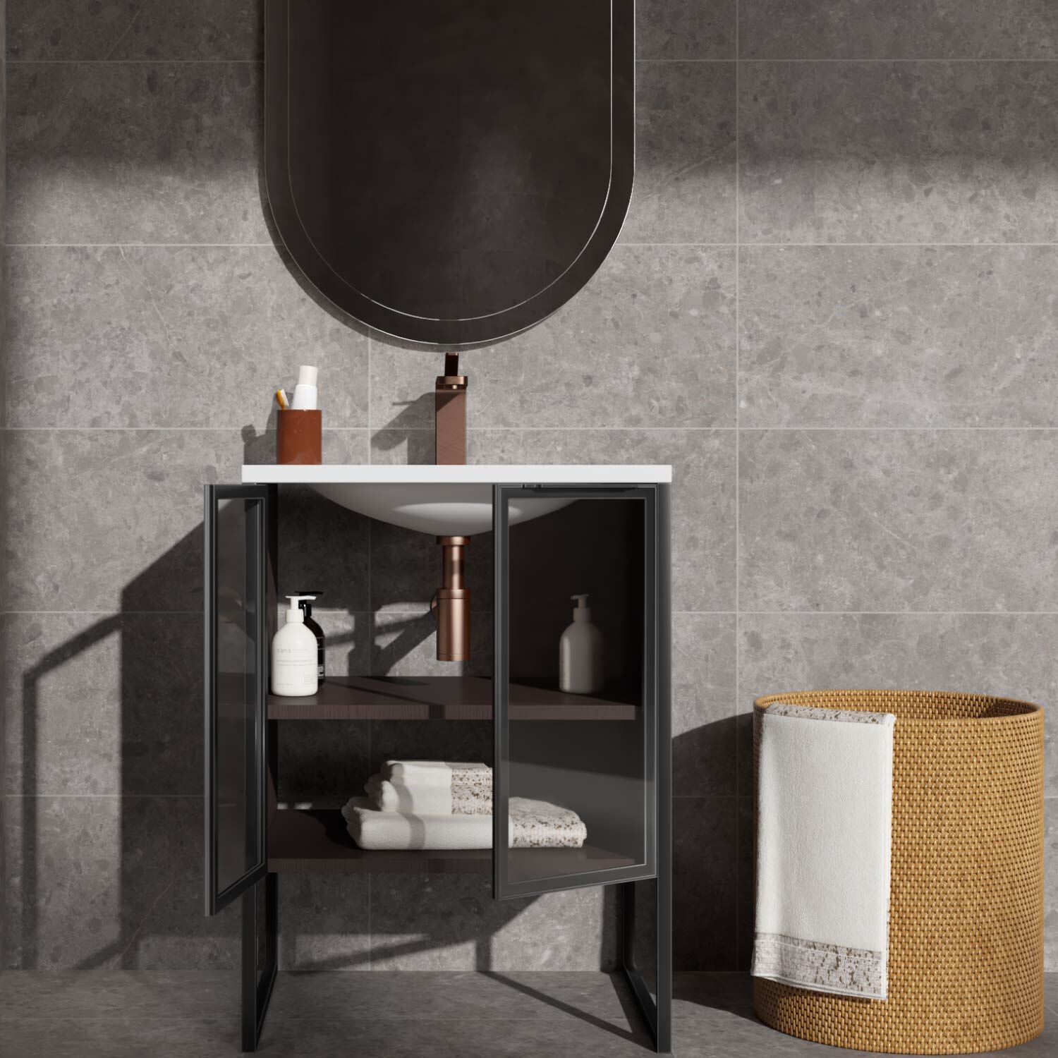 Trampa Universal Decorativa Para Lavabo Bronce,,hi-res image number null