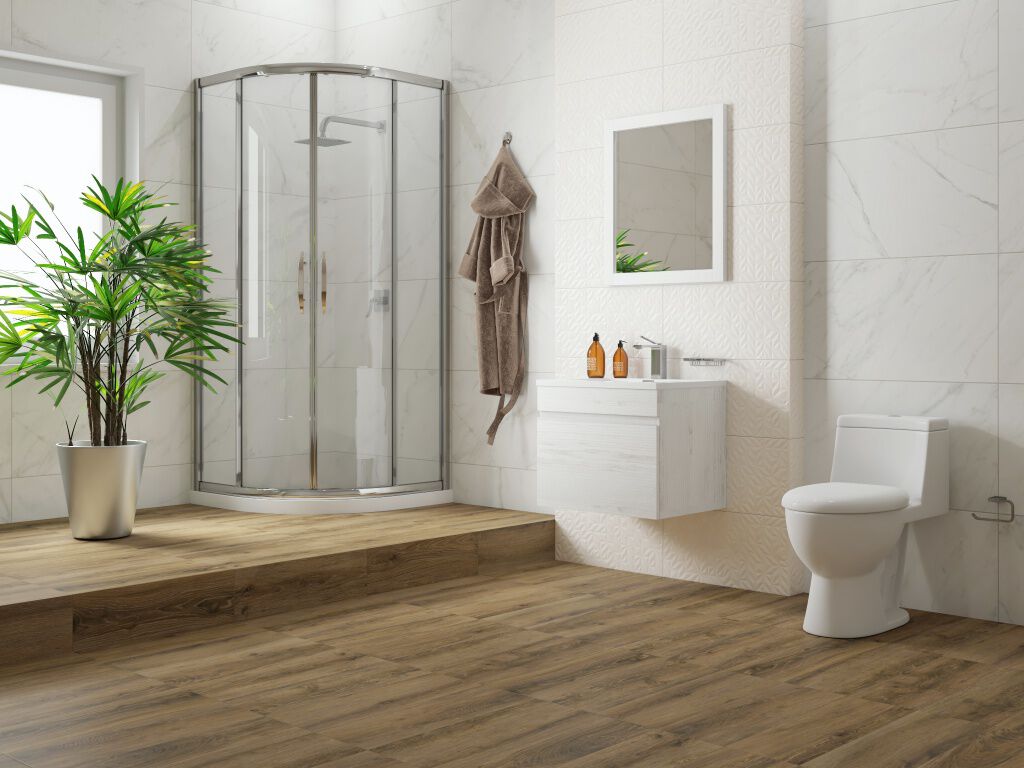Baño Rainforest Blanco con Café,,hi-res