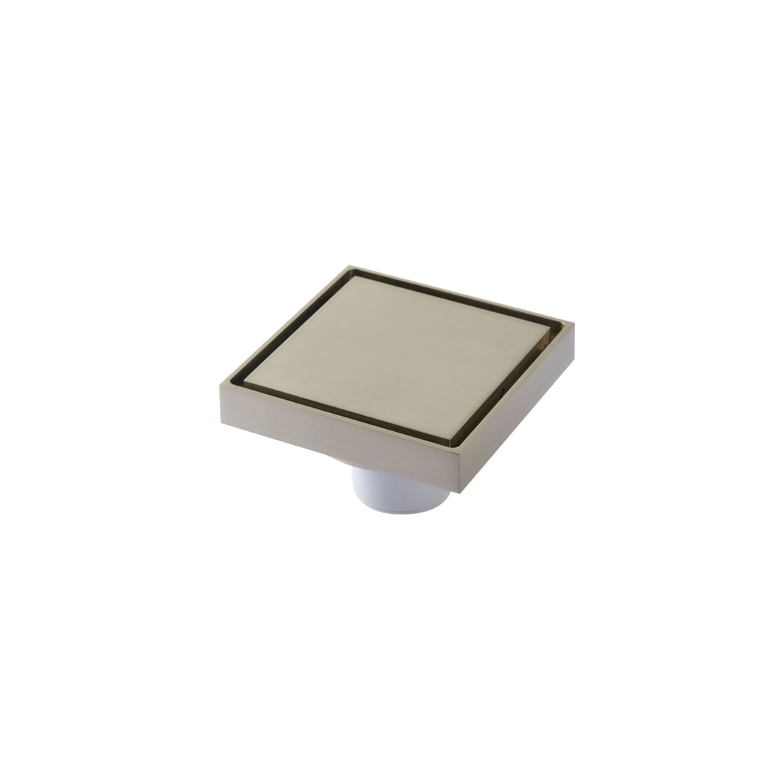 Coladera universal cuadrada para inserto cerámico 10 x 10 cm dorado satinado,,hi-res image number null