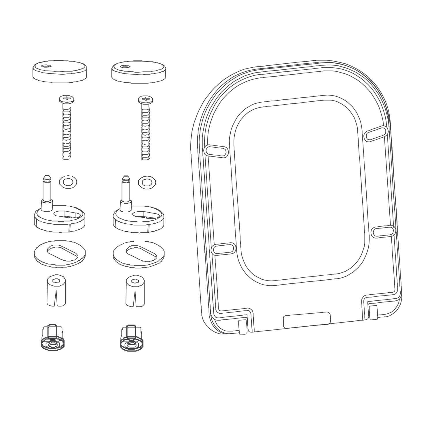 Asiento San Marino De Cierre Lento Para Sanitario Blanco,,hi-res image number null