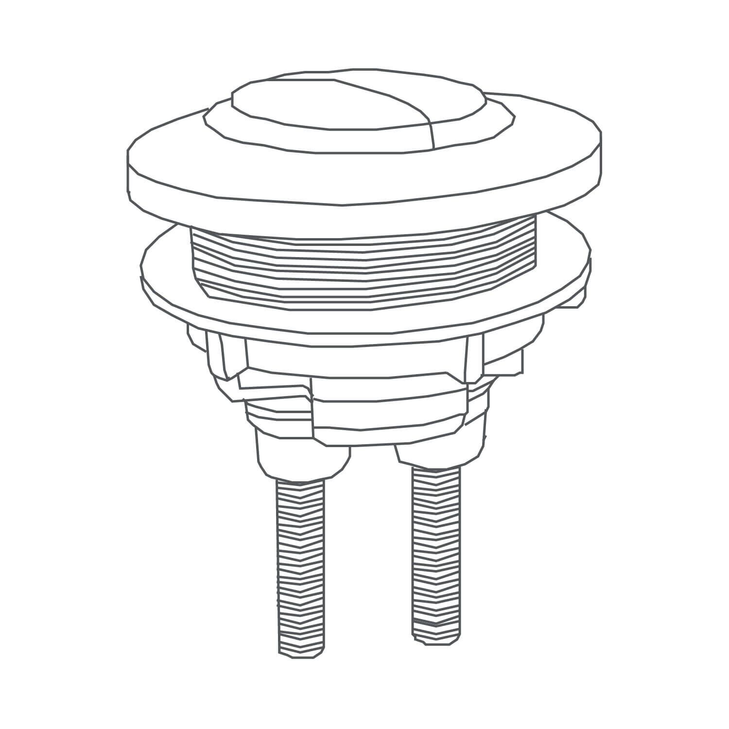Boton De Doble Descarga Dover Para Sanitario Dover Y Avalon Unico,,hi-res image number null