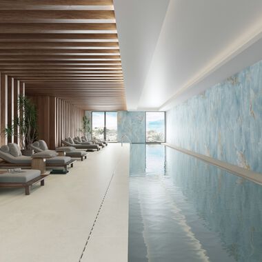 Comercial Exotic Marbles Azul