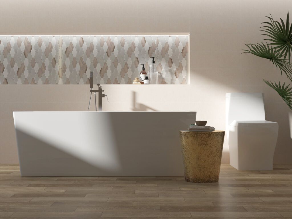 Baño Artisanwood Beige con Café,,hi-res