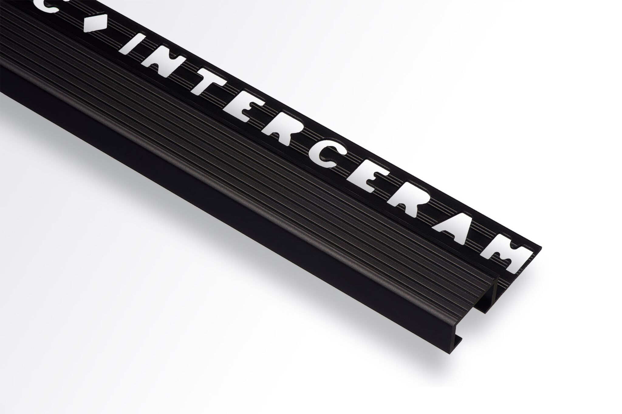 Perfil de aluminio escalón negro mate 22mm,,hi-res