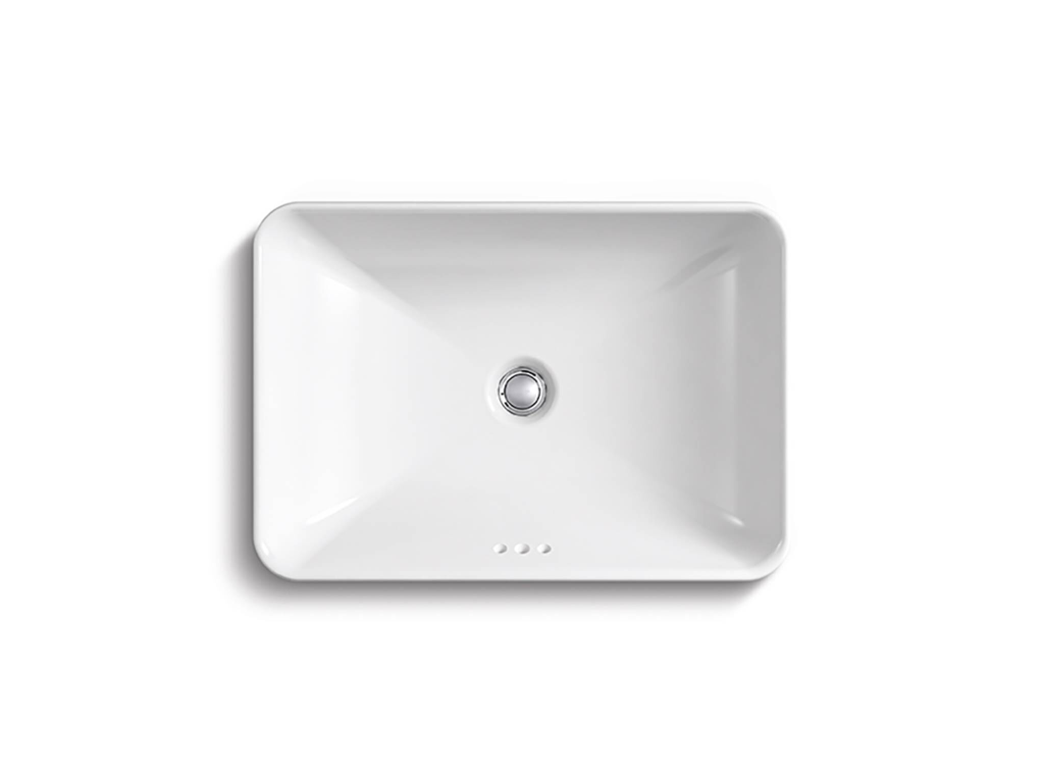 Lavabo Vessel Vox Rectangular En Blanco,,hi-res image number null