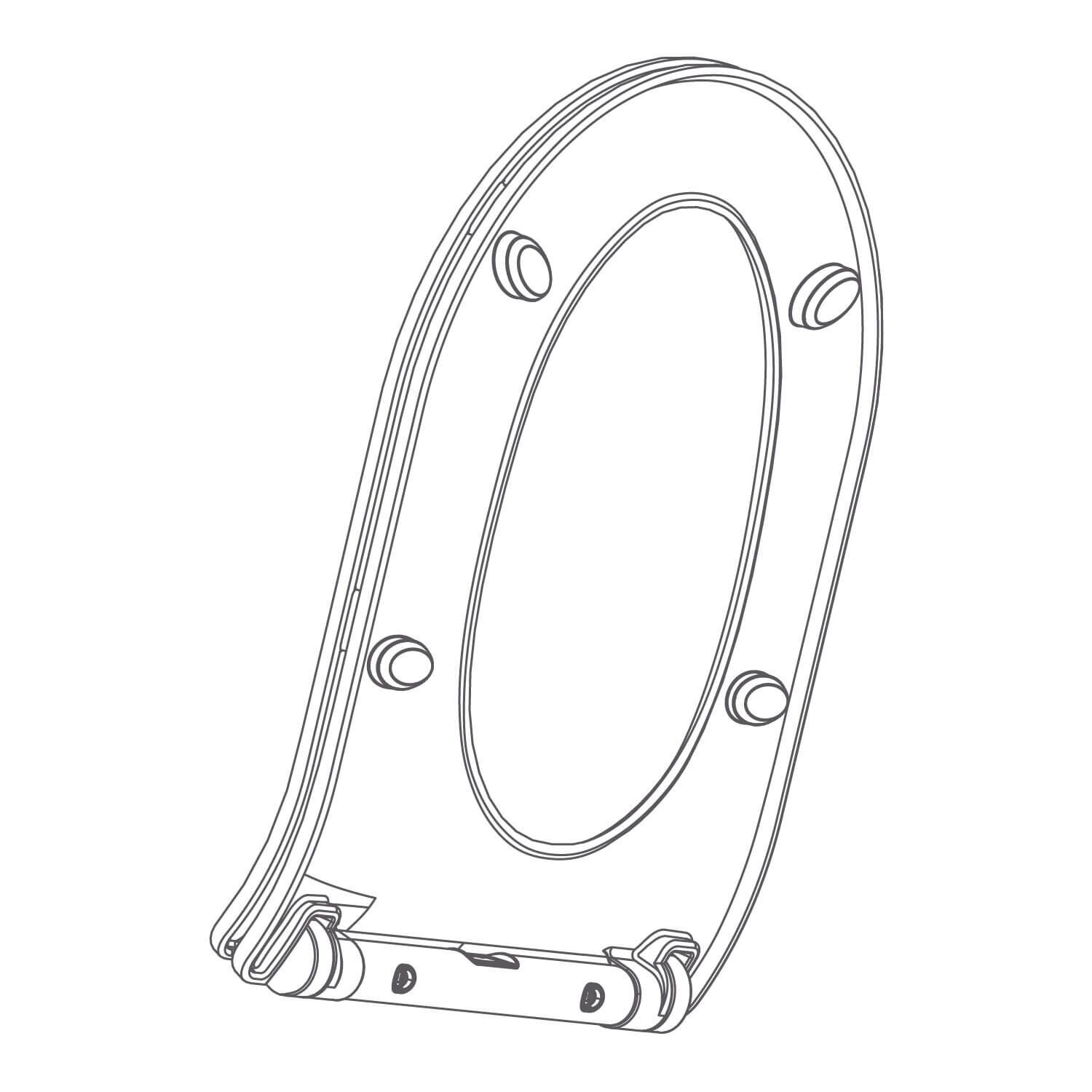 Asiento Meyer Para Sanitario Una Pieza White Pearl,,hi-res image number null