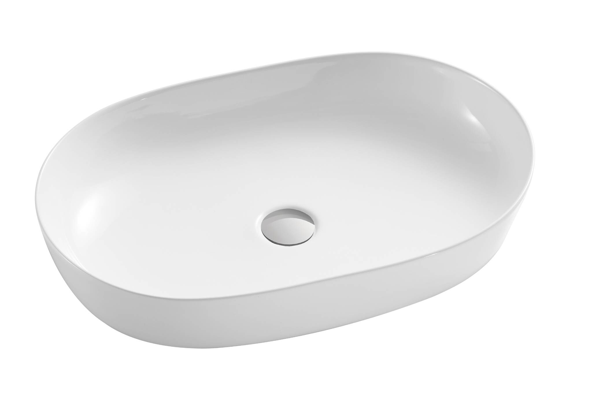 Lavabo de sobrecubierta línea Essen Round en blanco aperlado,,hi-res image number null