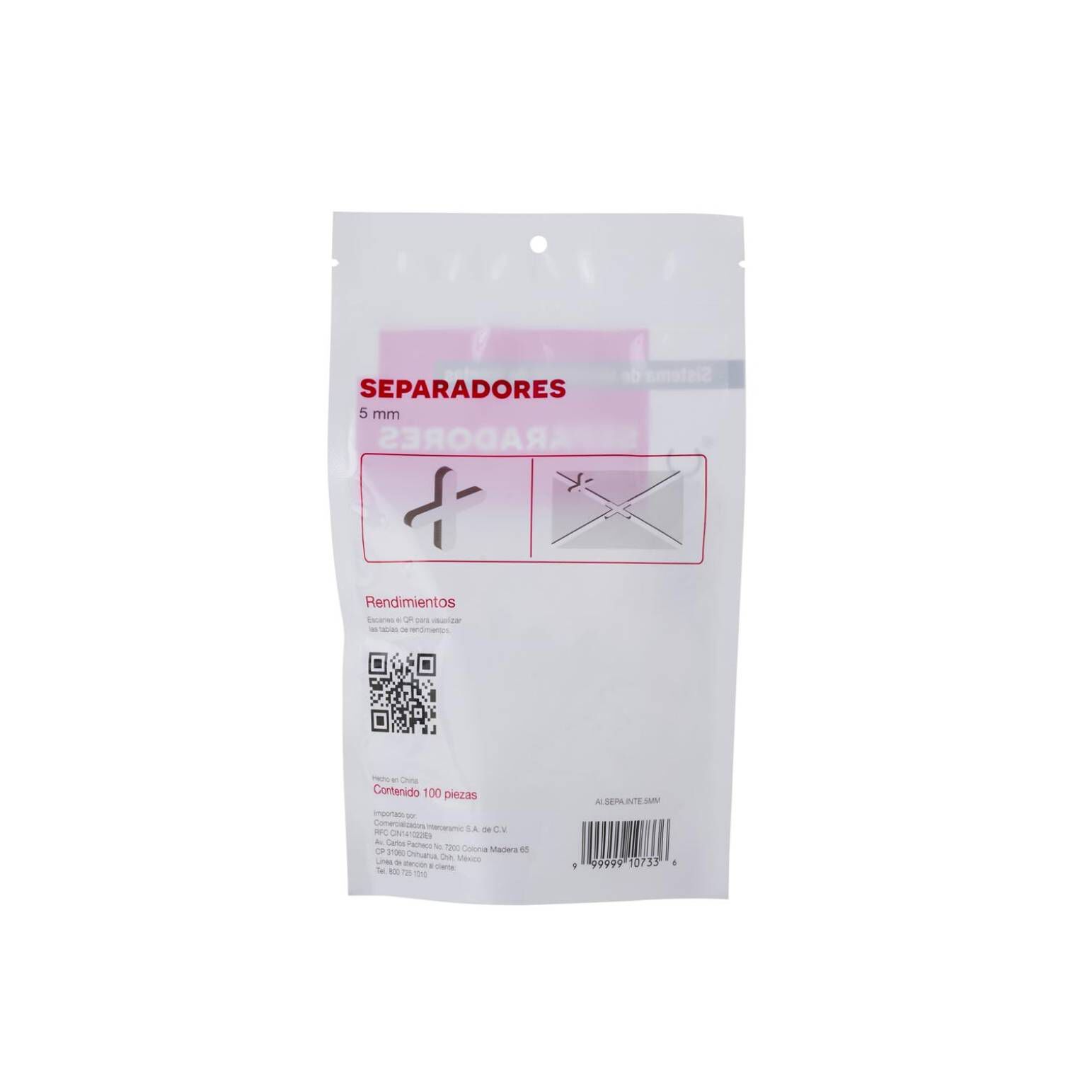 Separador 5 mm 100 pza,,hi-res image number null