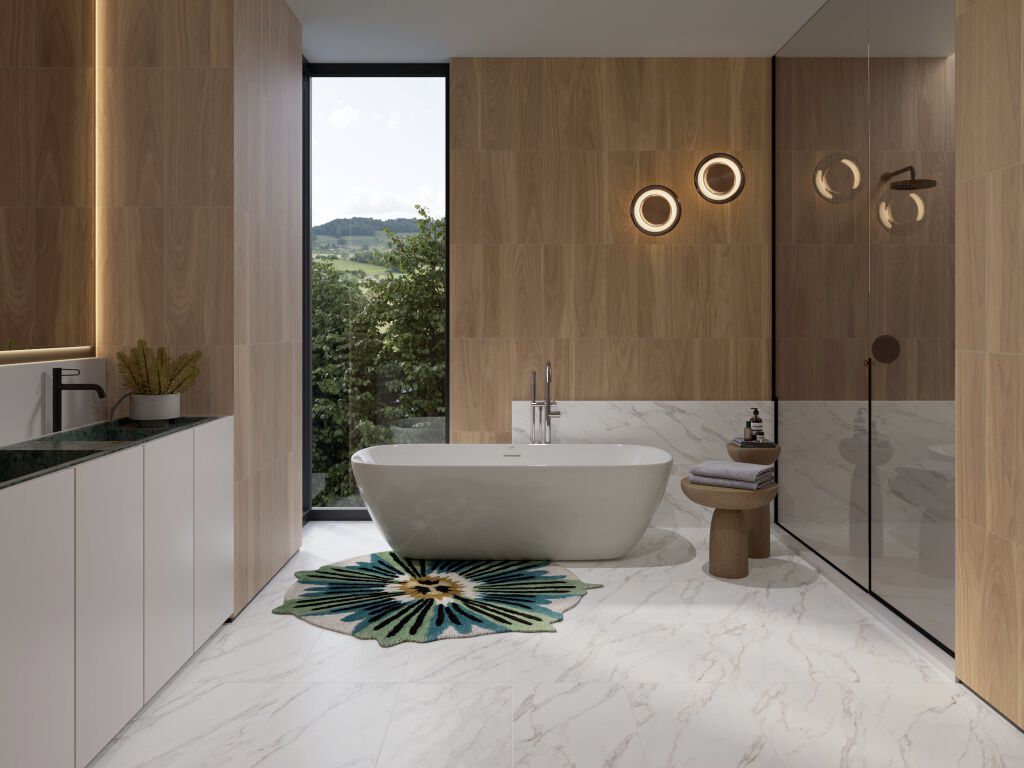 Baño Lucentia Blanco con Café,,hi-res