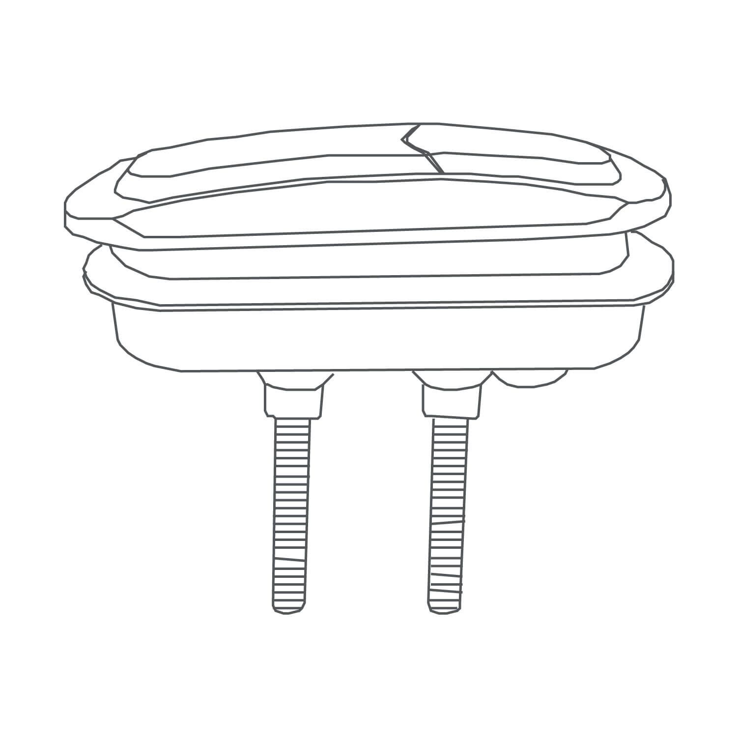 Boton De Doble Descarga Kiev Para Sanitario Kiev Unico,,hi-res image number null