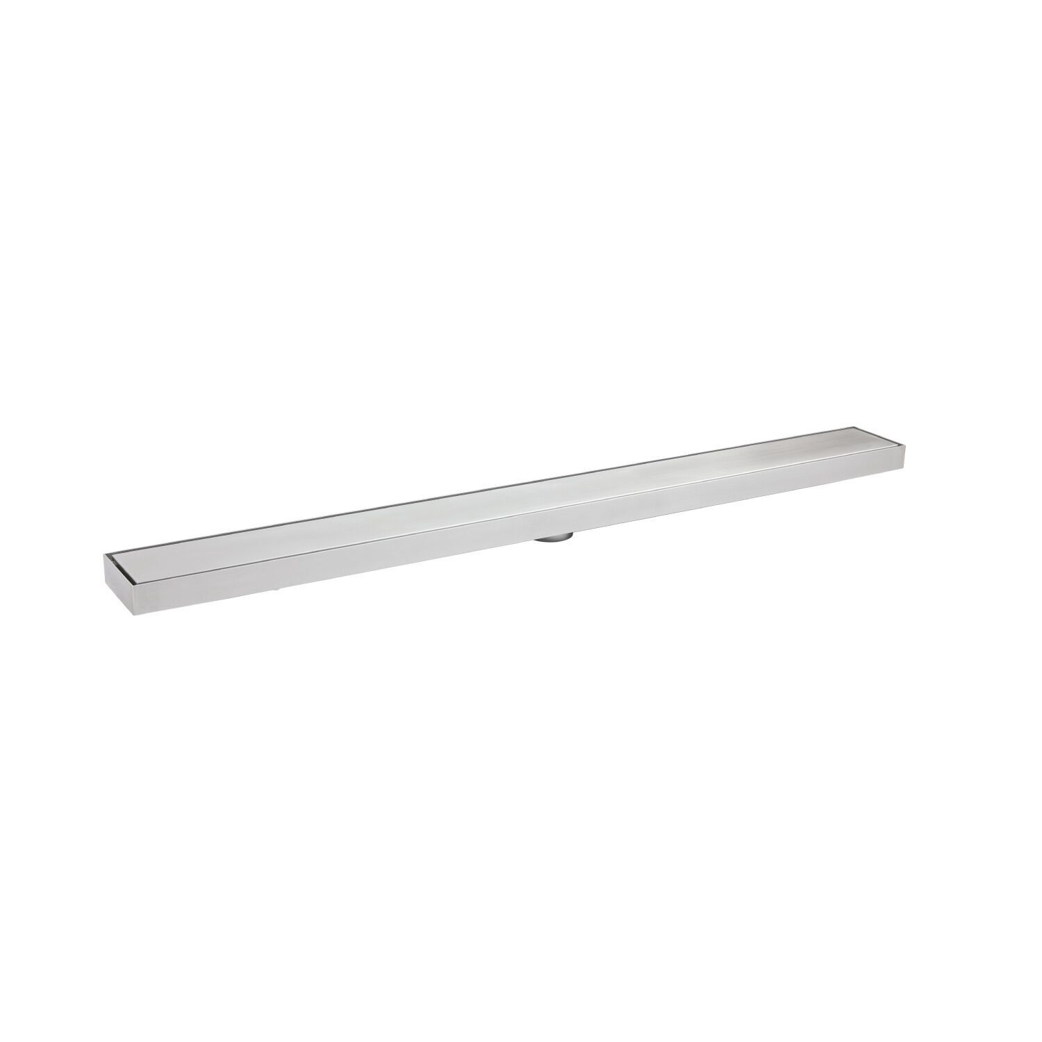 Coladera Universal Rectangular De Acero Inoxidable 8X80Cm Niquel Cepillado,,hi-res image number null
