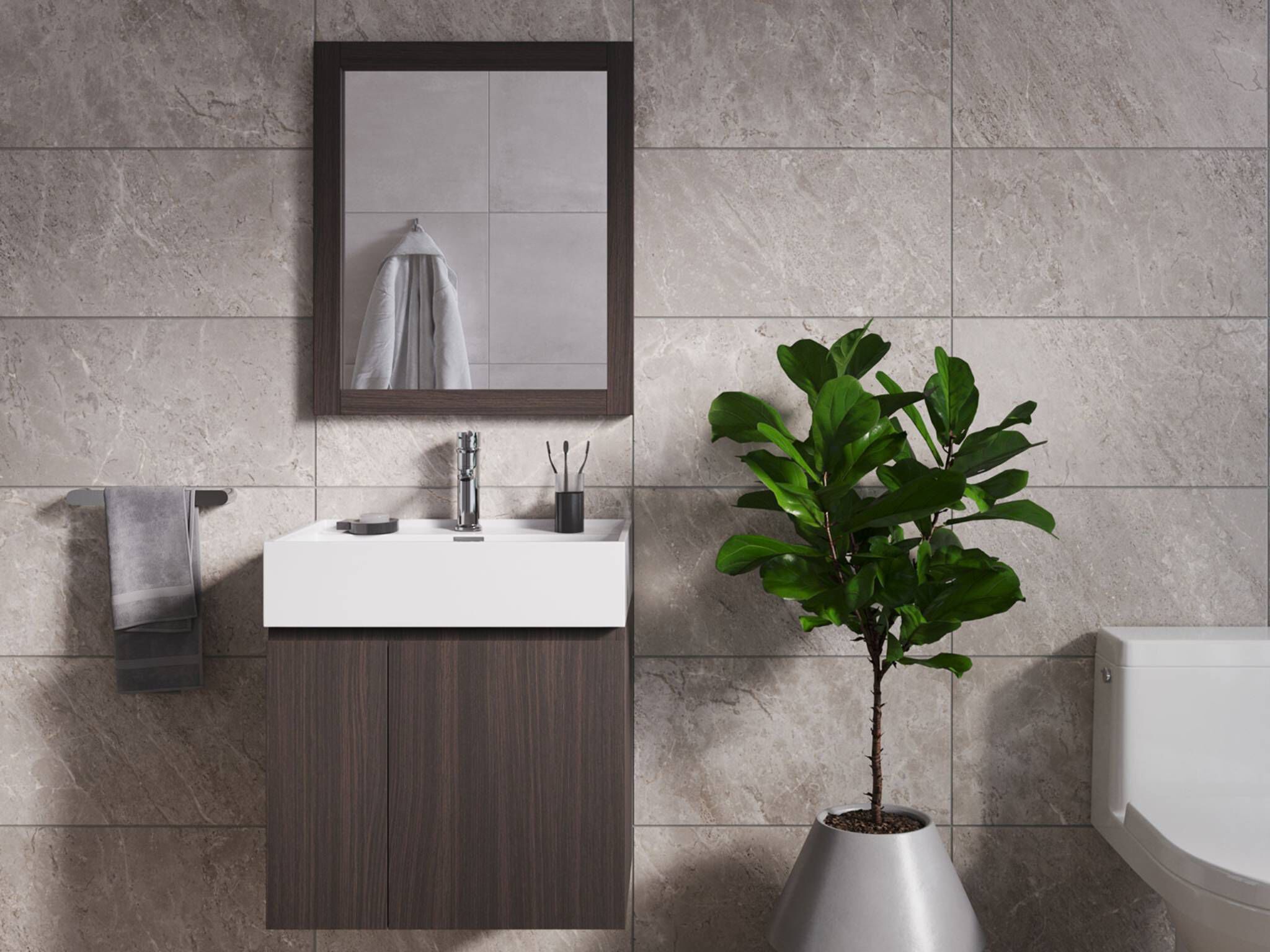 Vanity Cannes de 60 x 41.3 x 64 cm color iron gray,,hi-res image number null