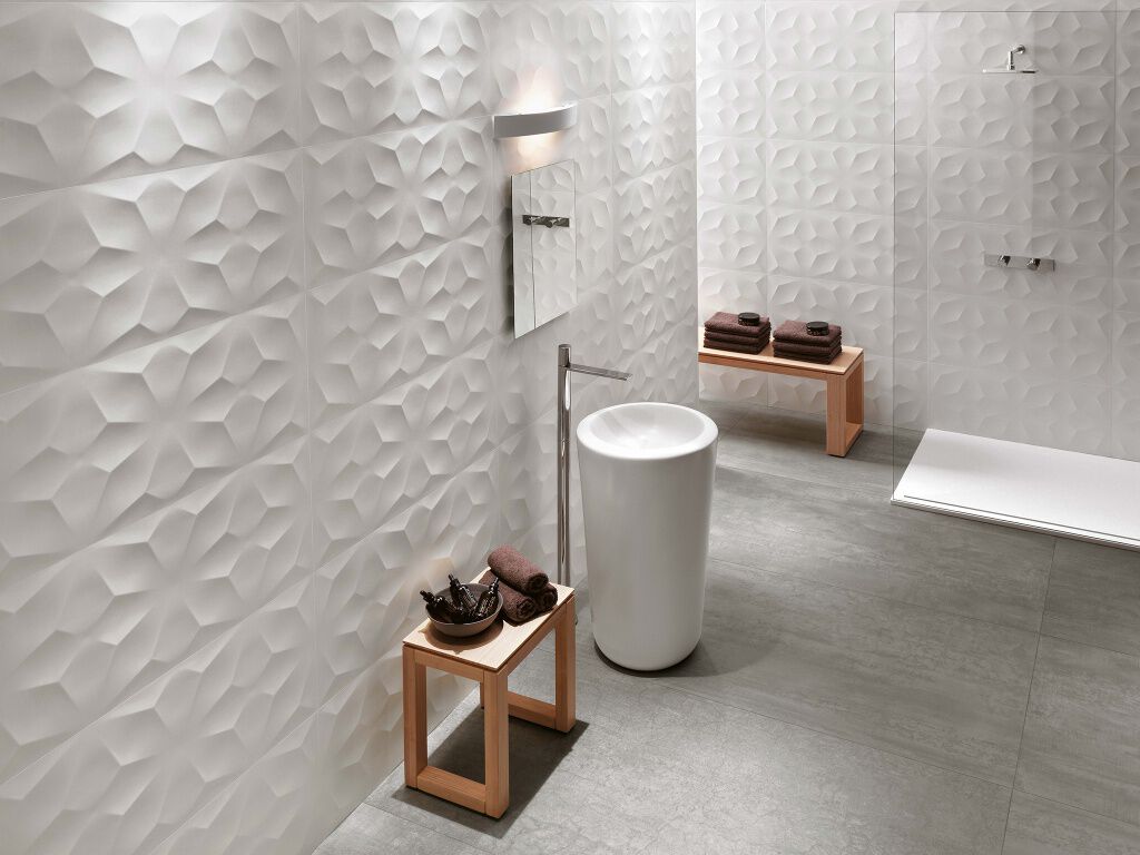 Baño 3D Wall Blanco,,hi-res