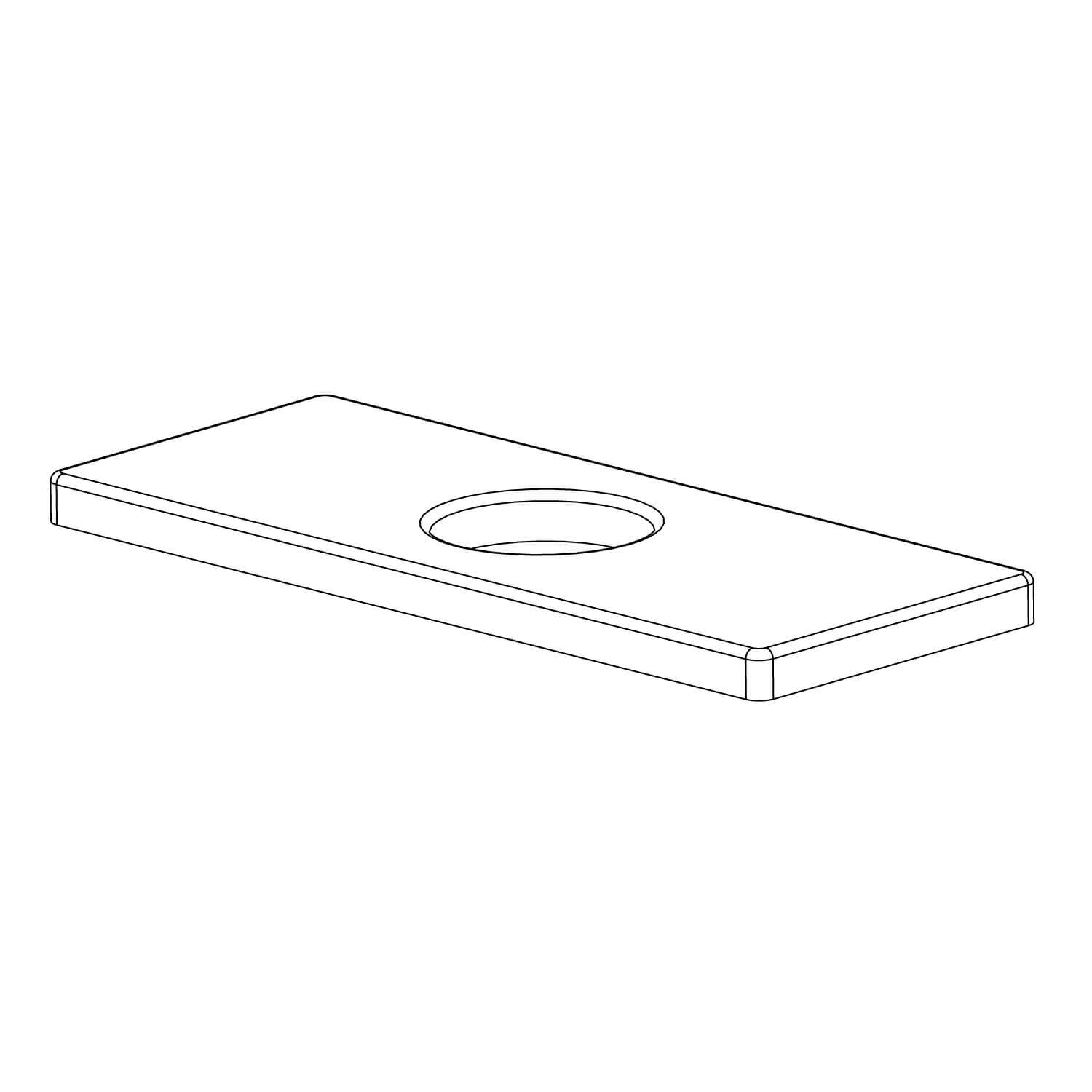 Cubierta Decorativa Niagara Para Centerset Dorado Satinado,,hi-res image number null