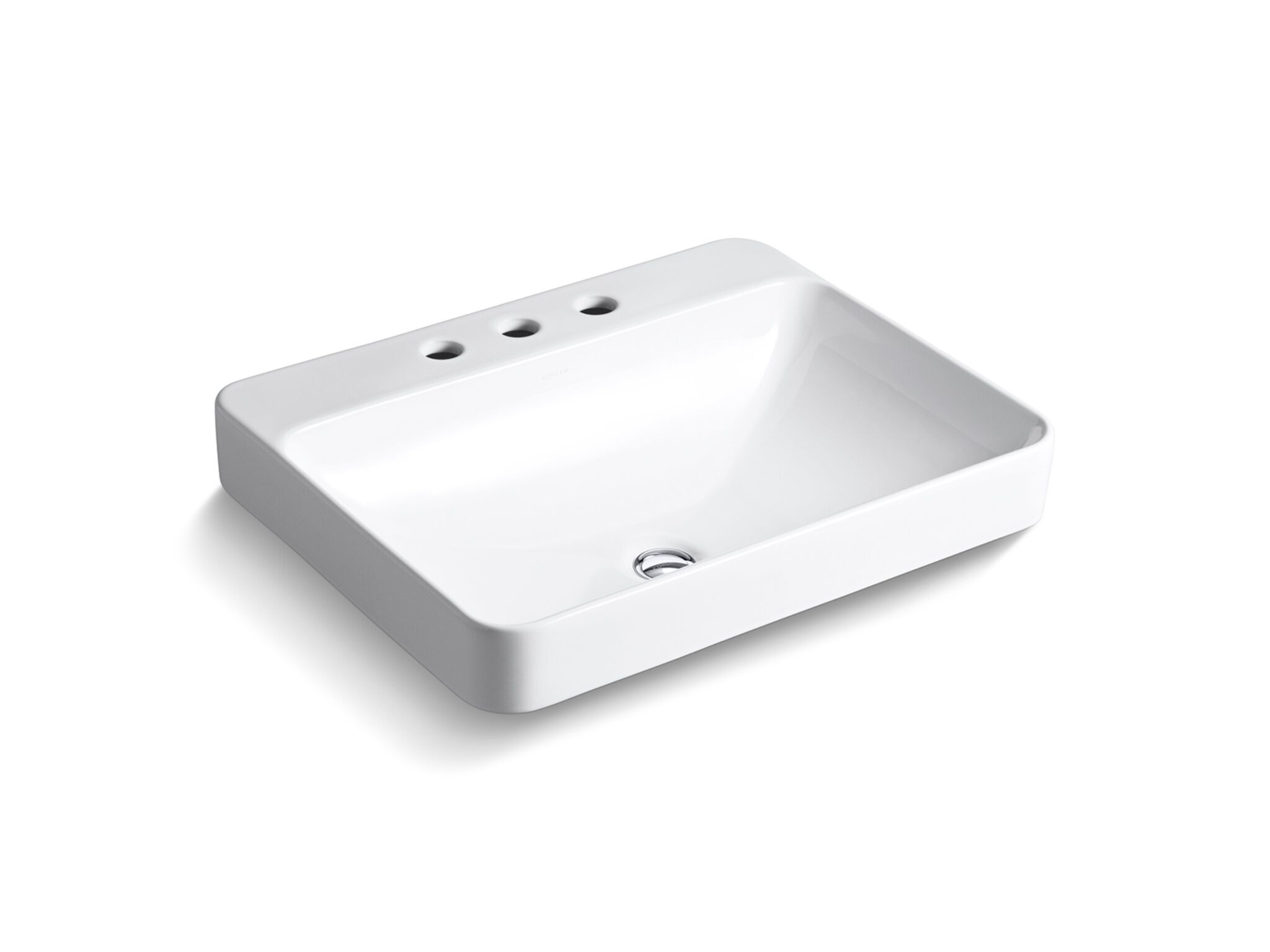 Lavabo Vessel rectangular de tres orificios línea Vox,,hi-res image number null