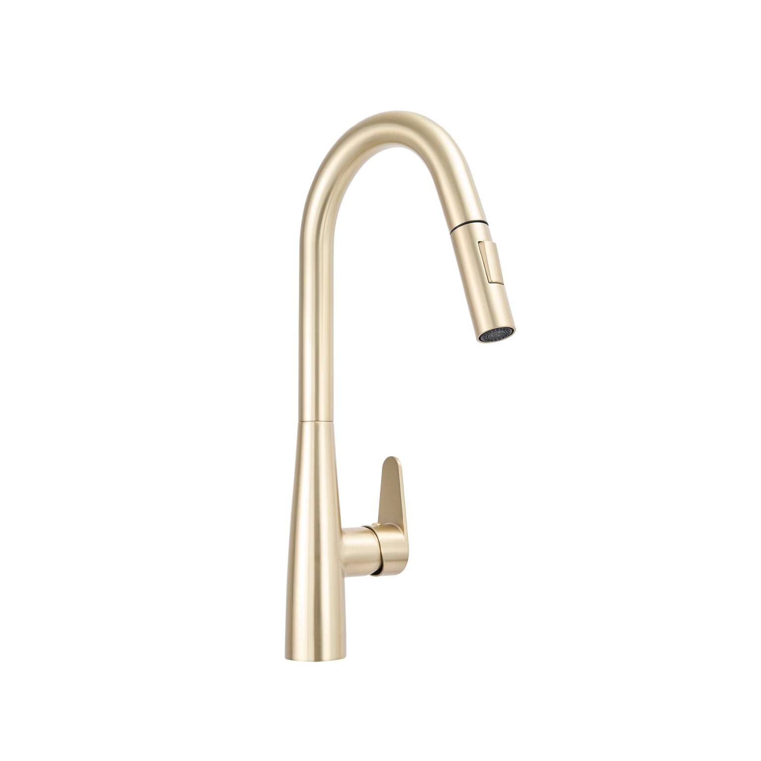 Llave monomando para cocina línea Essen Round® en dorado satinado,,hi-res image number null