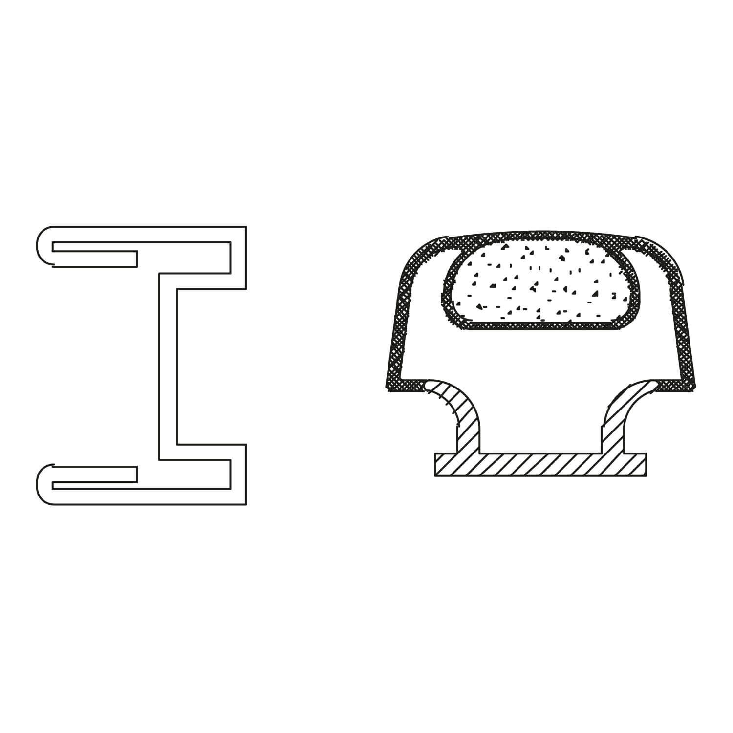 Riel Bernau Magnetico Para Cristal Lateral Izquierdo Unico,,hi-res image number null