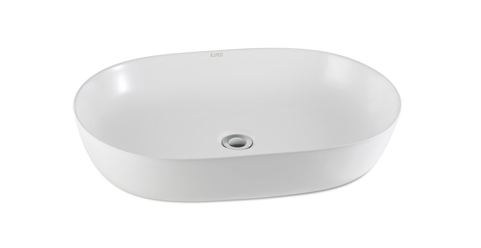 Lavabo de sobrecubierta línea Essen Round en blanco aperlado,,hi-res image number null