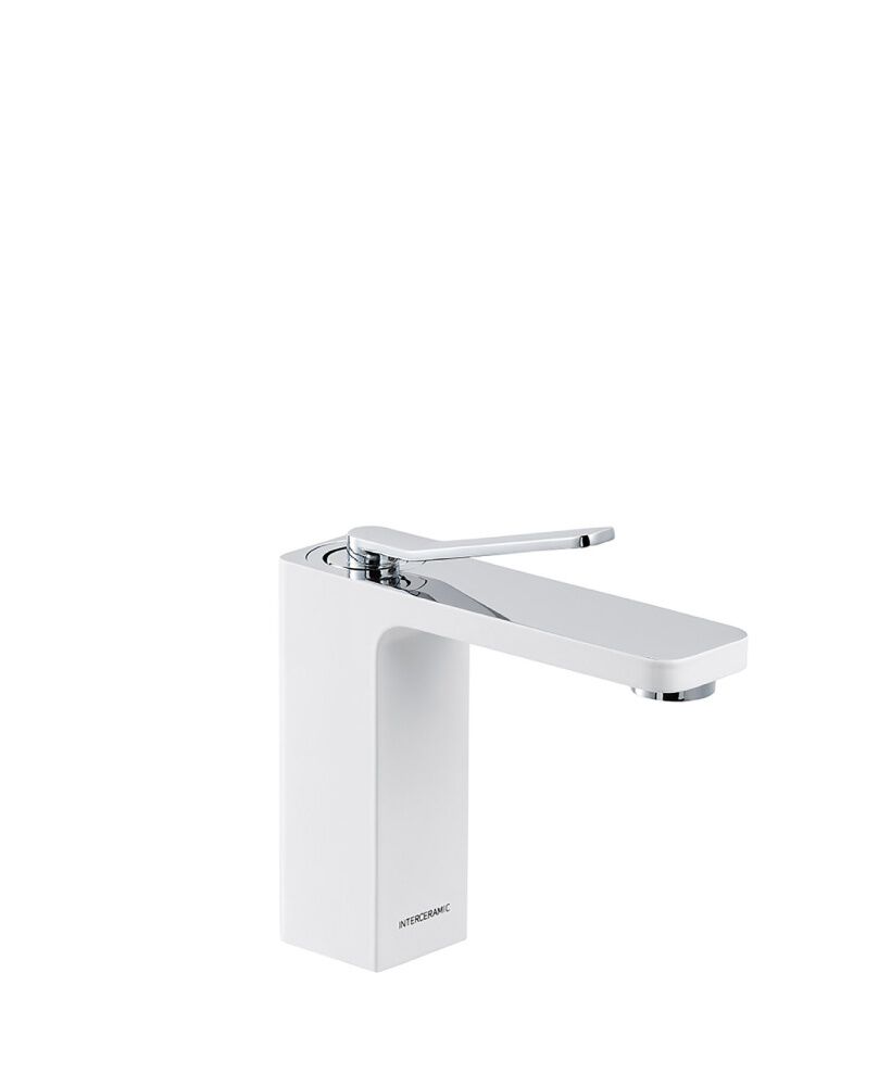 Llave monomando baja para lavabo línea Siena en cromo blanco,,hi-res image number null
