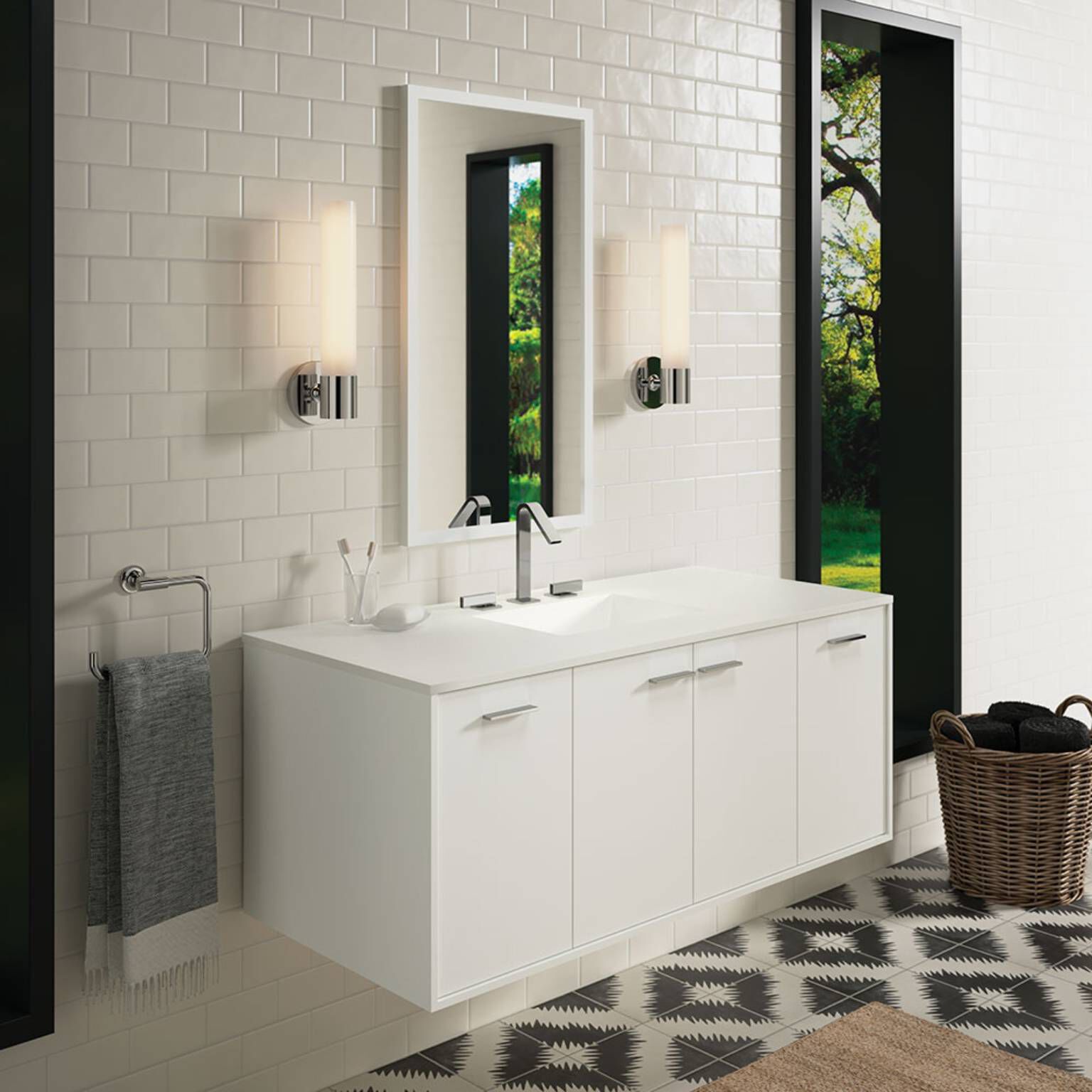 Vanity Jute para cuarto de baño blanco,,hi-res image number null
