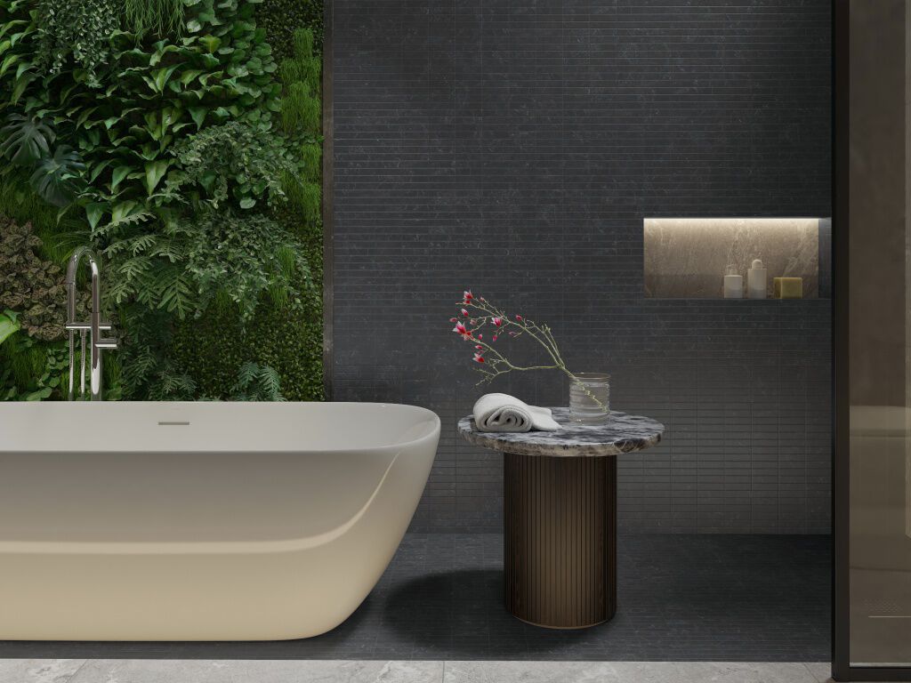 Baño Endless Mosaics Negro,,hi-res
