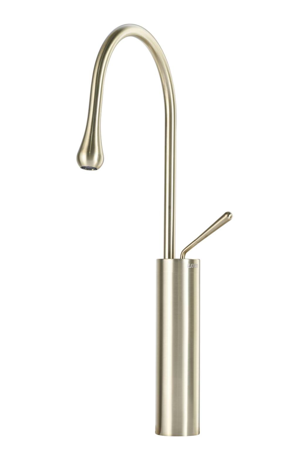 Llave monomando alta para lavabo línea Meissen Pro en dorado satinado,,hi-res image number null