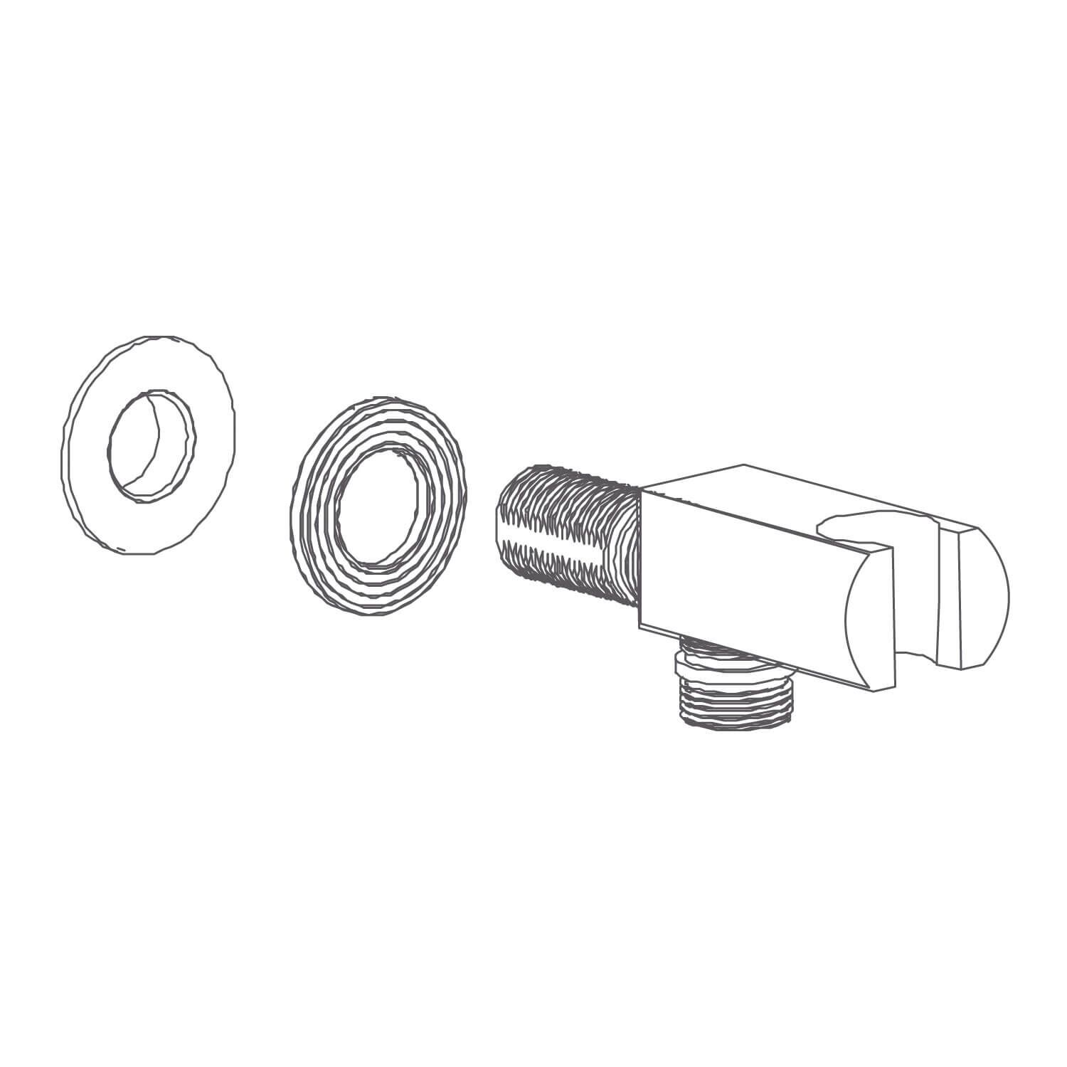 Soporte Para Regadera De Mano Lyon Pro Y Niza Pro Unico,,hi-res image number null