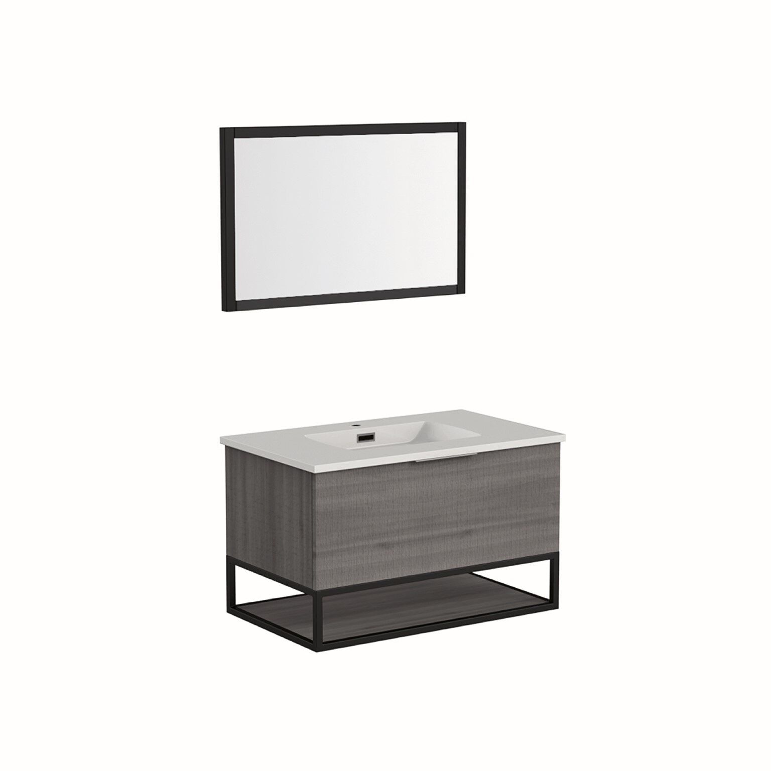 Vanity Montenegro® de 80 x 48 x 52 cm color ceniza,,hi-res