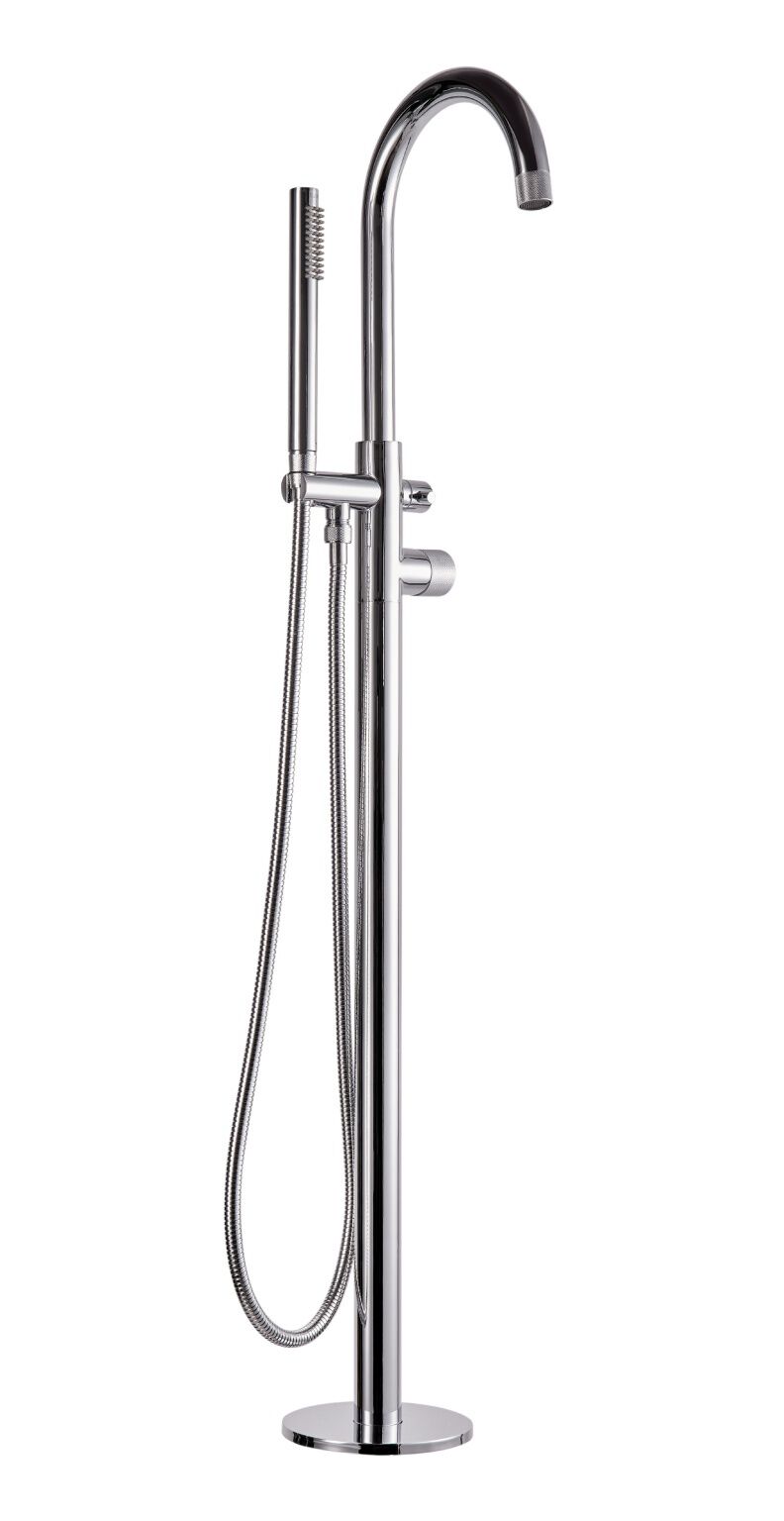 Llave de piso para tina línea Weismar en cromo pulido,,hi-res