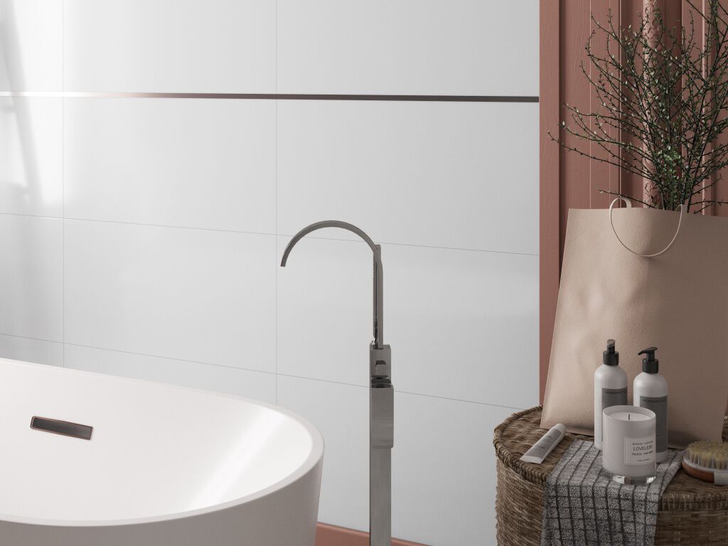 Baño 3D Wall Blanco,,hi-res