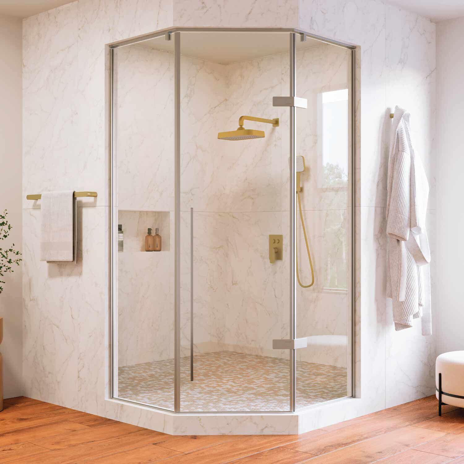 Cancel Esquinado De Vidrio Templado 100 X 200 Cm Para Regadera L&iacute;nea Bernau En Titanio Mate,,hi-res image number null