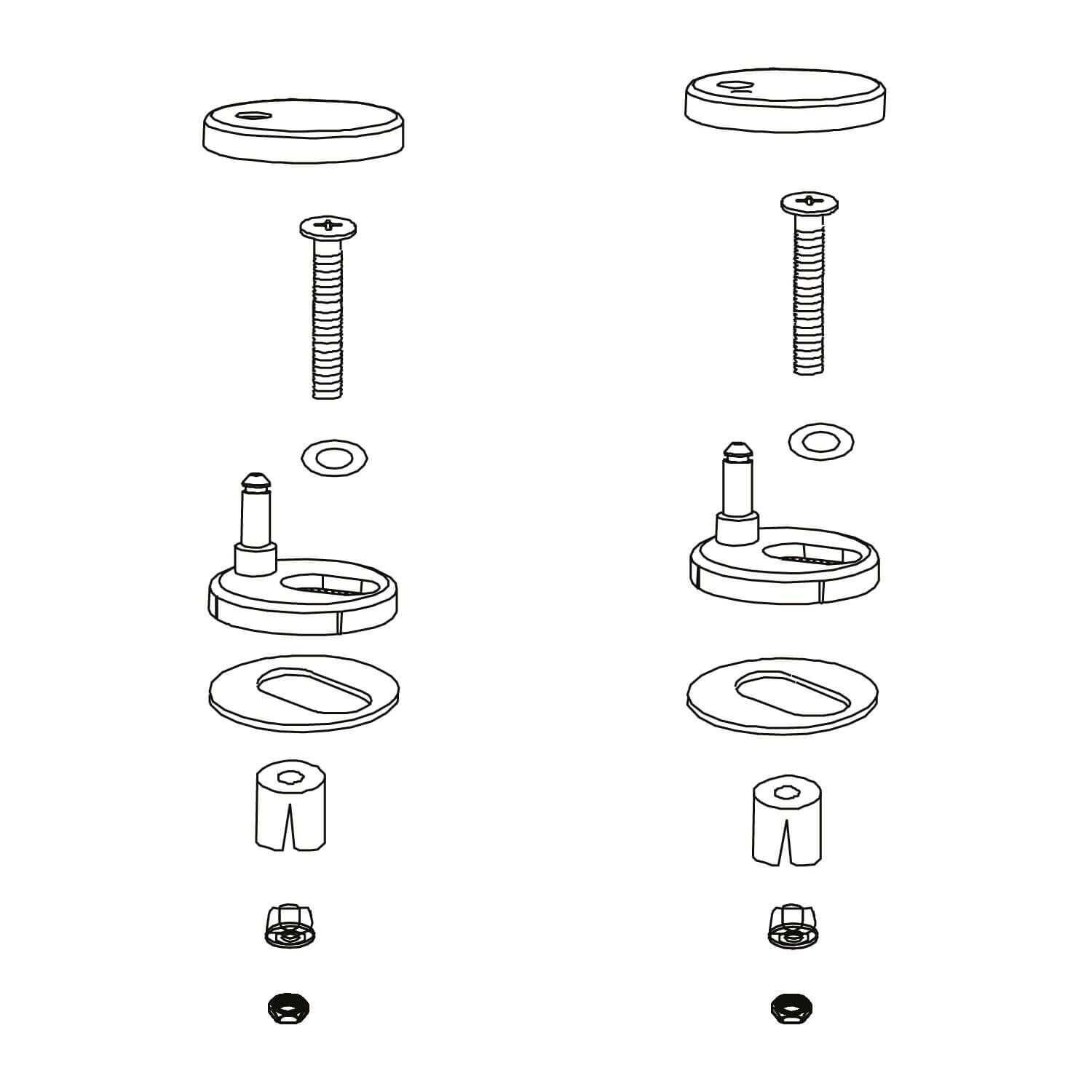 Kit De Instalacion Victoria Para Asiento De Sanitario Unico,,hi-res image number null