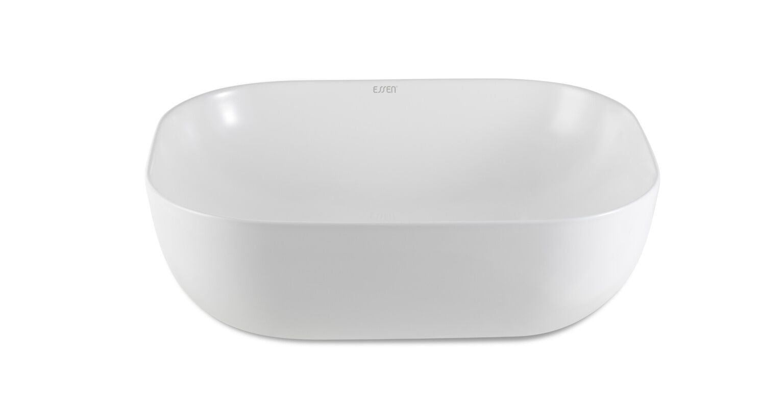 Lavabo de sobrecubierta línea Essen Square en blanco aperlado,,hi-res