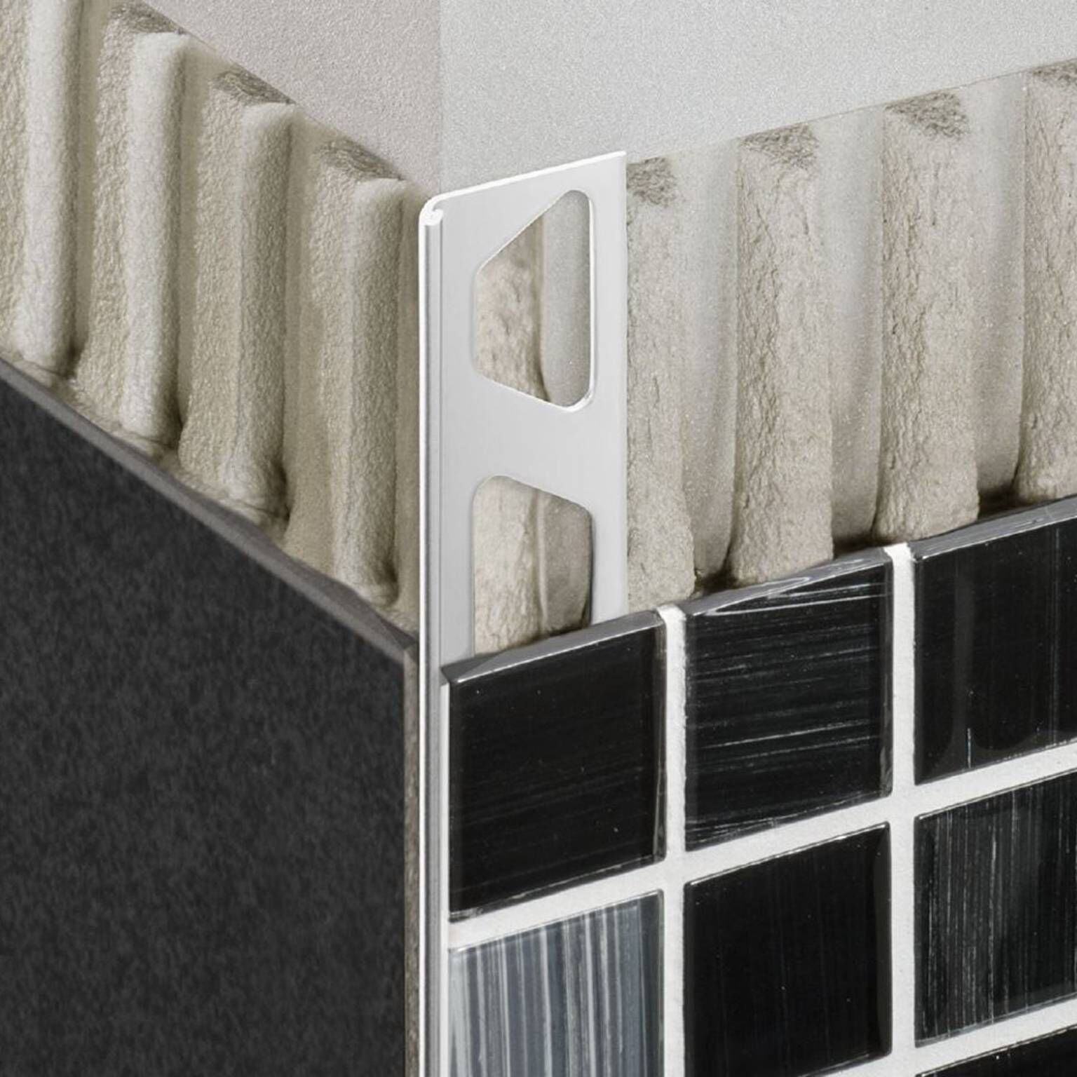 Perfil schluter de aluminio finec 7x2500mm color dark anthracite,,hi-res image number null