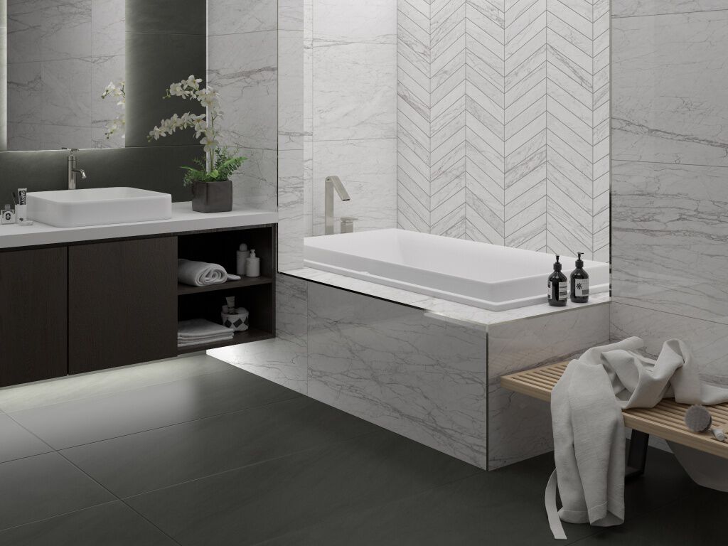 Baño Infinity Collection Blanco con Gris,,hi-res