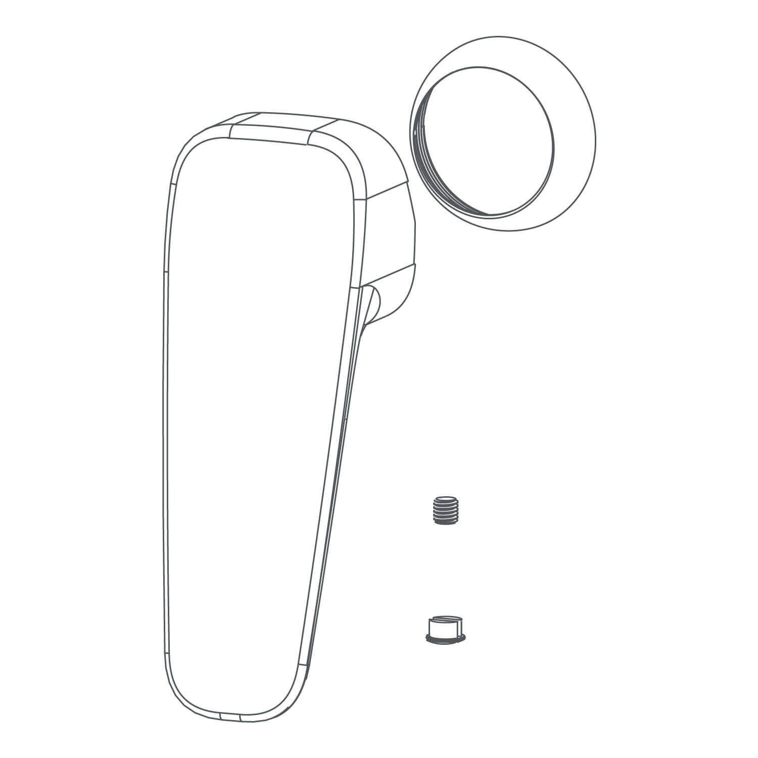 Maneral Duna Para Regadera Y Llave De Muro Cromo Pulido,,hi-res image number null