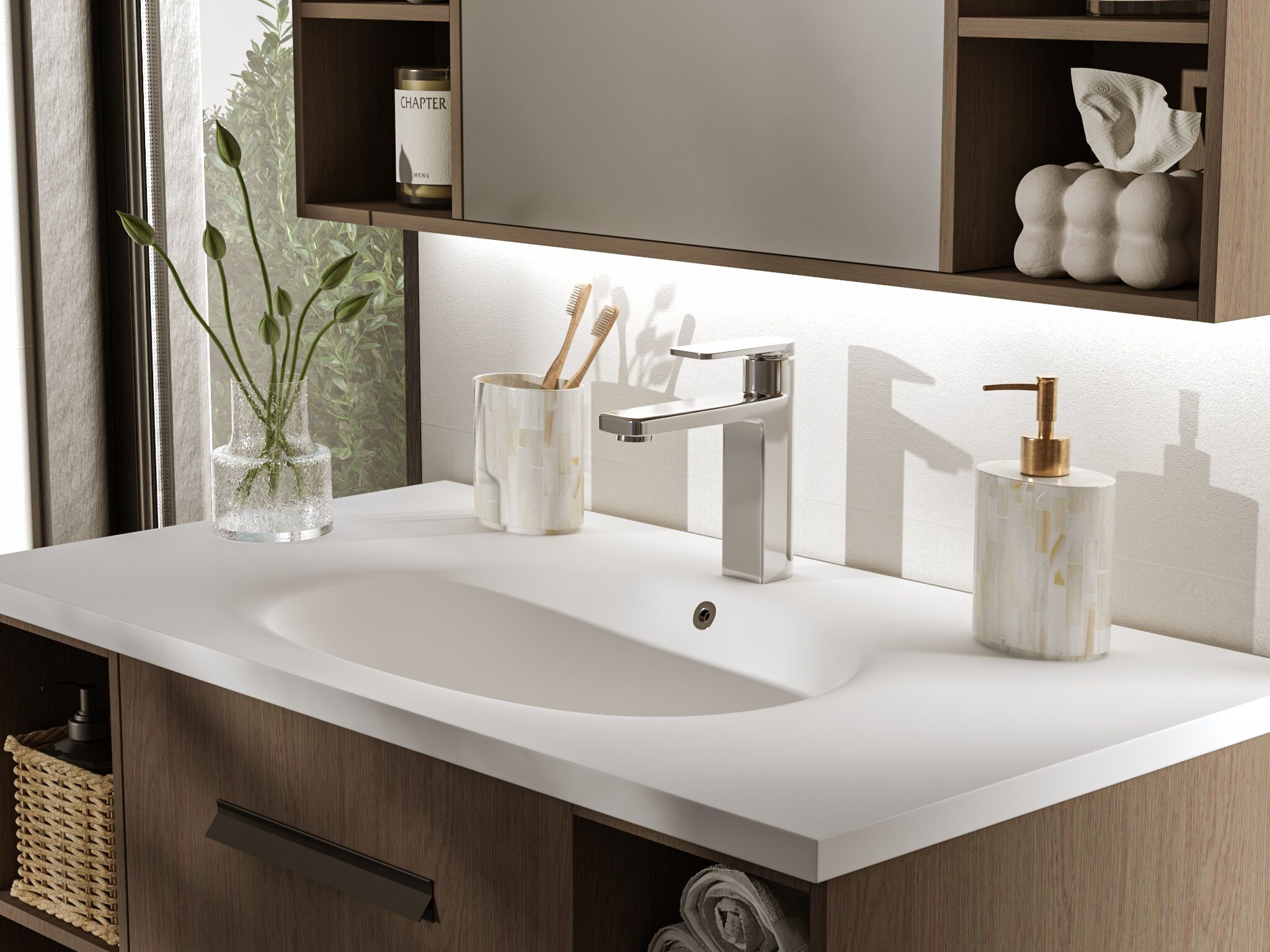 Llave Monomando Baja Para Lavabo L&iacute;nea Meissen En Cromo Pulido,,hi-res image number null