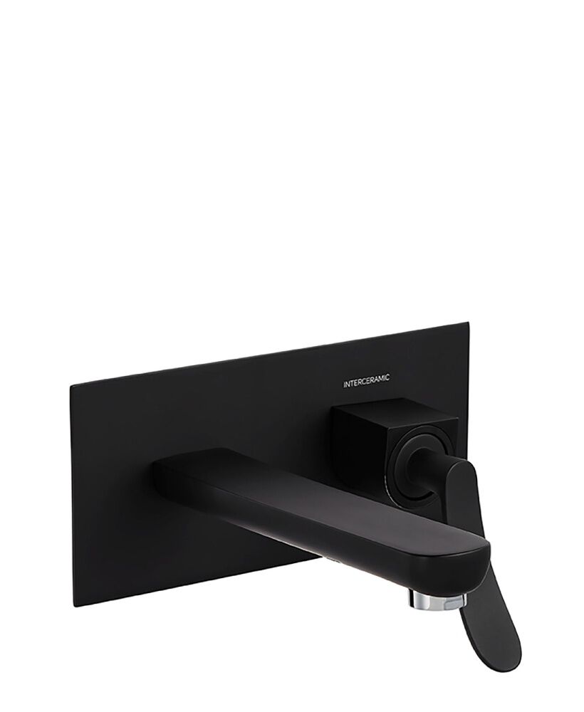 Llave de muro para lavabo línea Dublín® en negro mate,,hi-res