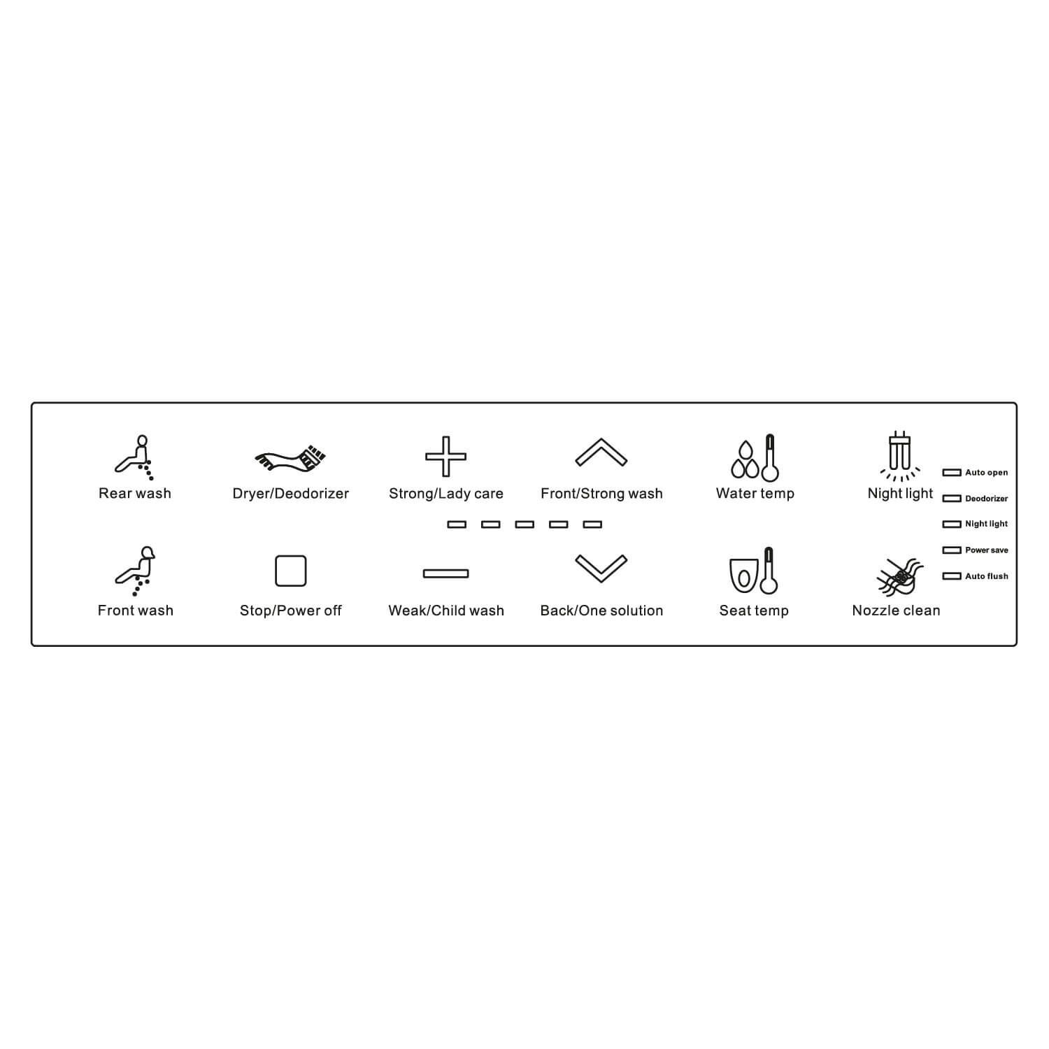 Control Remoto Para Sanitario Inteligente Unico,,hi-res image number null