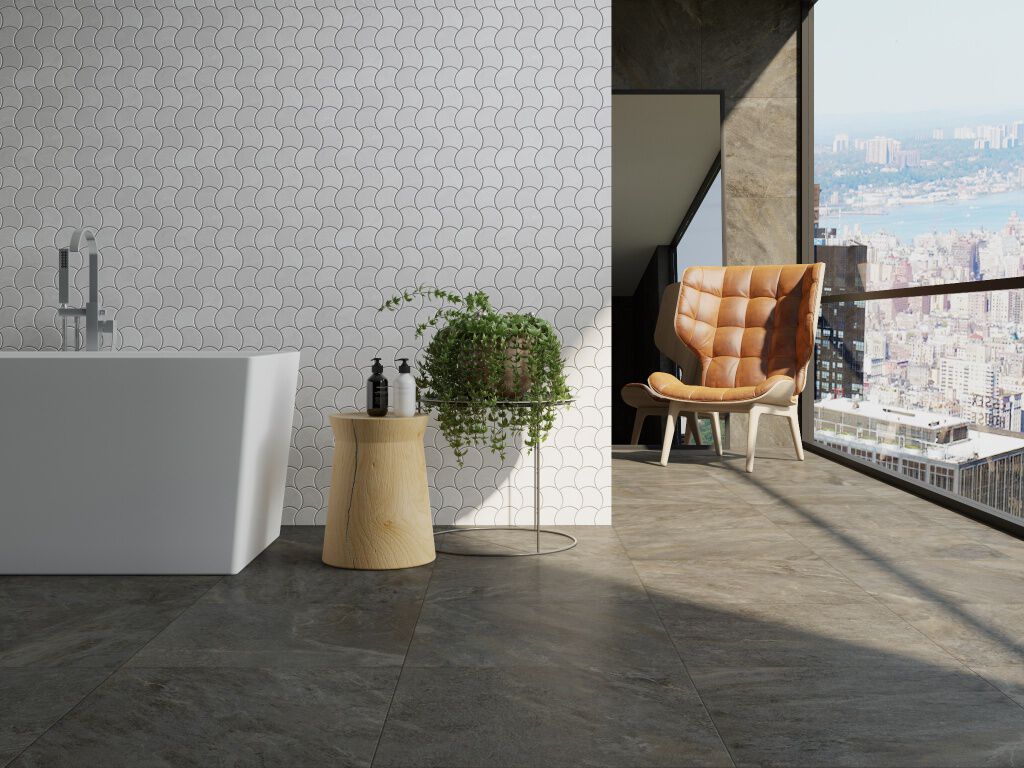 Baño Acadia Blanco con Gris,,hi-res