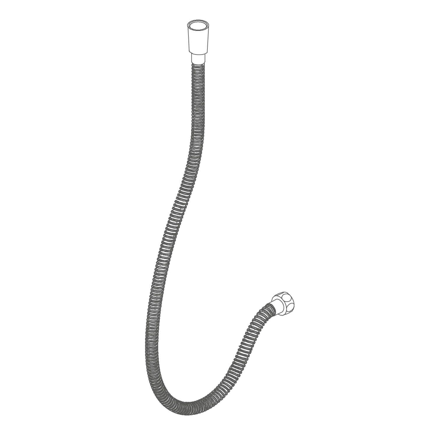 Manguera Para Regadera Stilo De Mano Georgia Para Regadera De Muro Cromo Pulido,,hi-res image number null