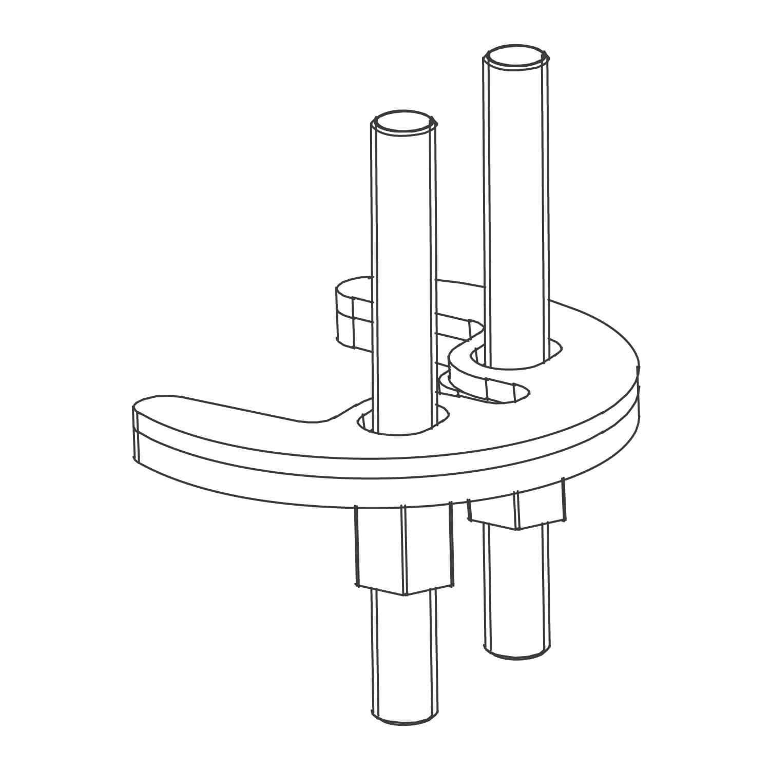Sistema De Fijacion Essen Para Llave Monomando Weismar Y Dessau Unico,,hi-res image number null
