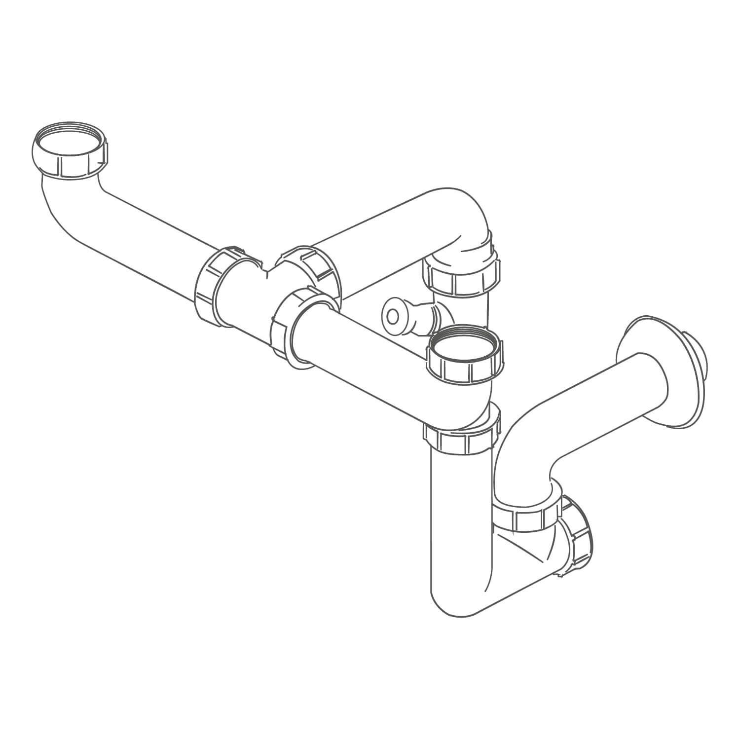 Trampa Universal Para Tarja De Dos Tinas Tekno-Fox-Ego Unico,,hi-res image number null