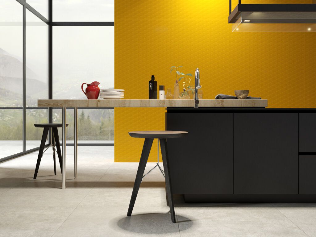 Cocina 3D Wall Amarillo,,hi-res
