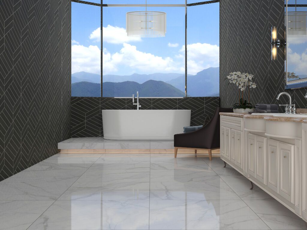 Baño Infinity Collection Blanco con Gris,,hi-res