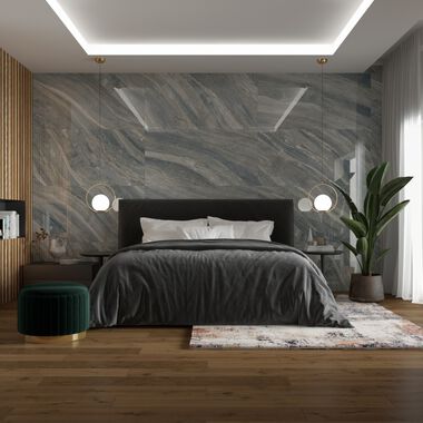 Recámara Heartwood Azul con Café